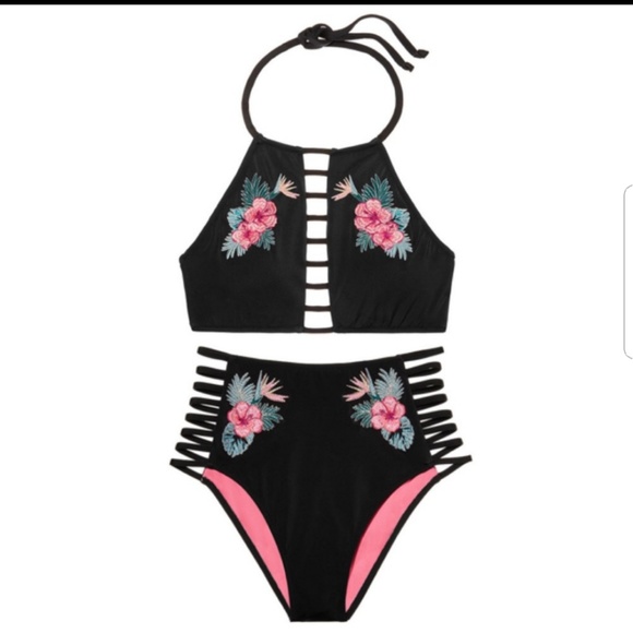 Sold--VS Pink strappy top & bikini set - Picture 2 of 5